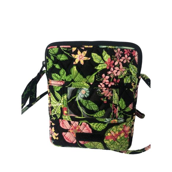 Crossbody Tropical/Floral Pattern Vera Bradly Lots of Lime Green - Picture 11 of 11